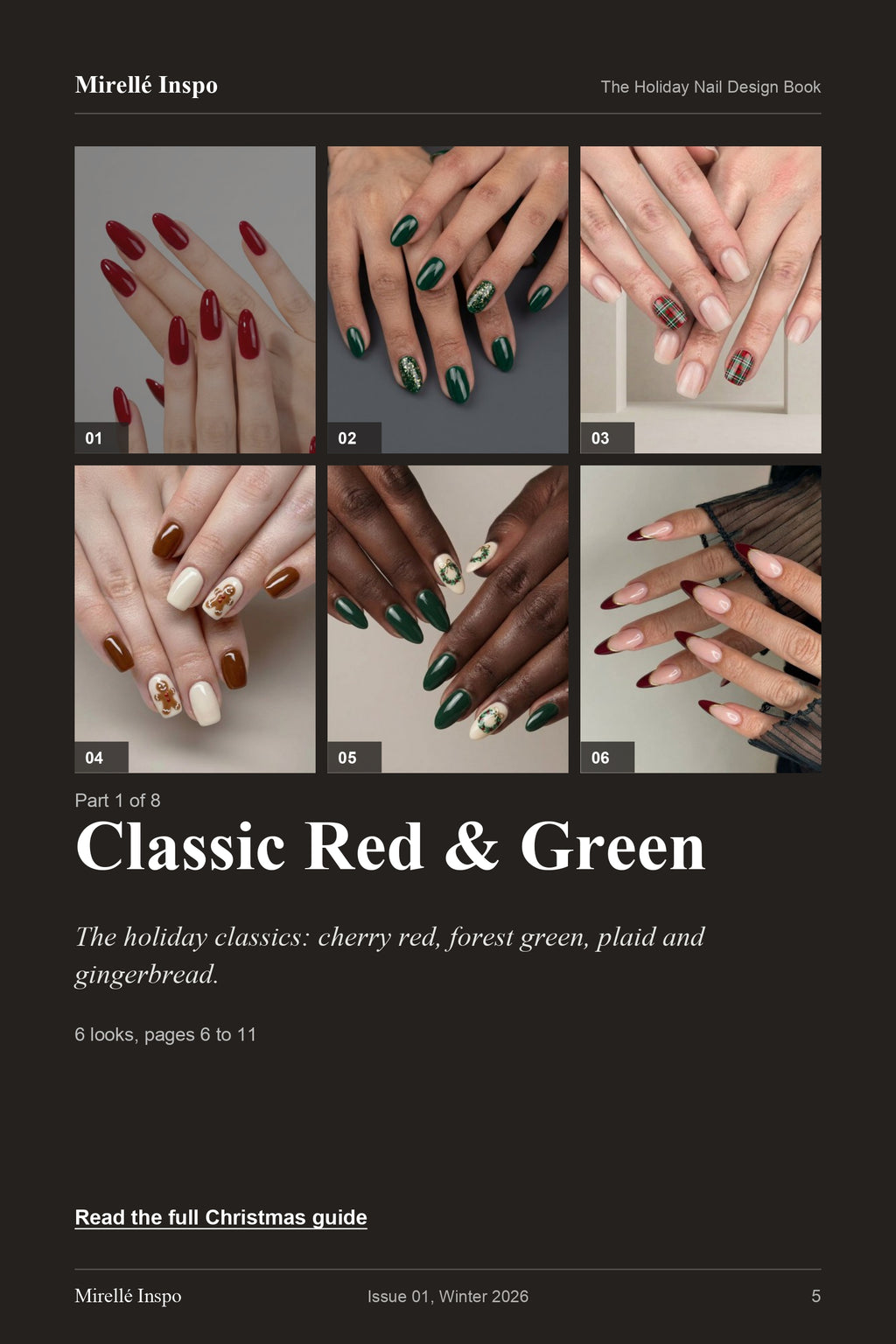 The Holiday Nail Design Book: Mirellé Inspo Issue 01, Winter 2026