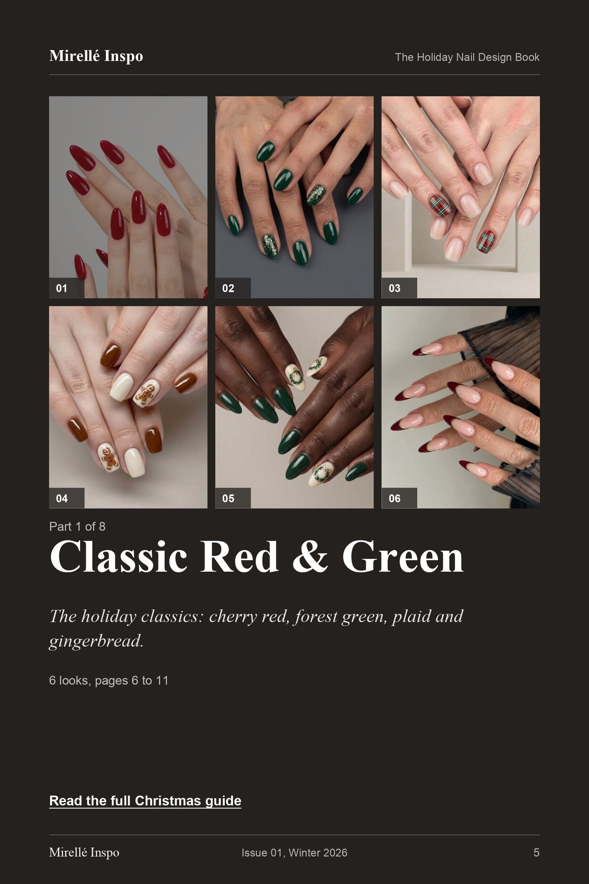 The Holiday Nail Design Book: Mirellé Inspo Issue 01, Winter 2026